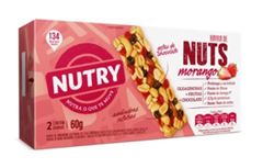 Barra Nuts Nutry Morango 30g com 2 und
