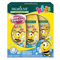 Kit Infantil Palmolive Naturals Kids 2 Shampoos + 1 Condicionador 350ml Preço Especial