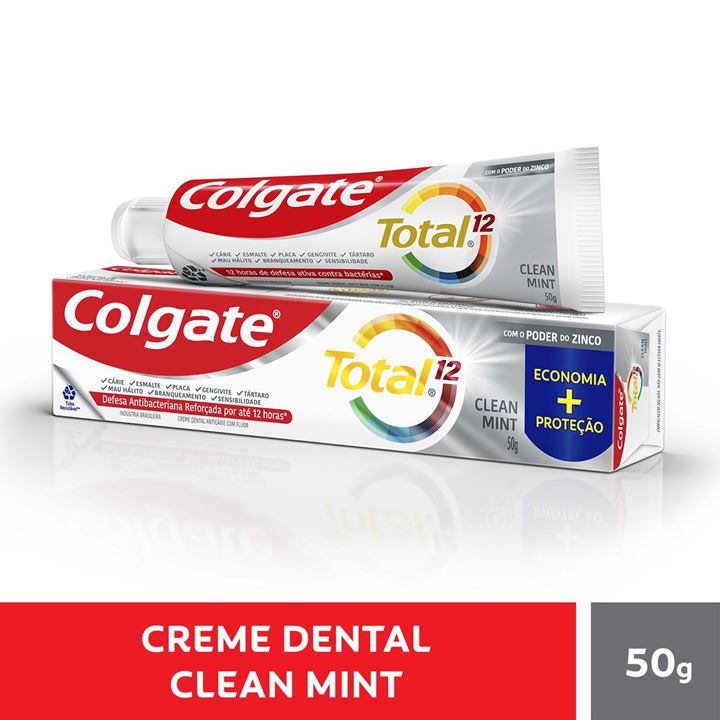Creme Dental Colgate Total 12 Clean Mint 50g