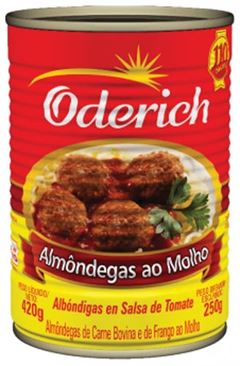 Almondegas Oderich ao Molho Lata 420g