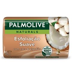 Sabonete Barra Palmolive Naturals Esfoliação Suave Coco e Algodão  85g