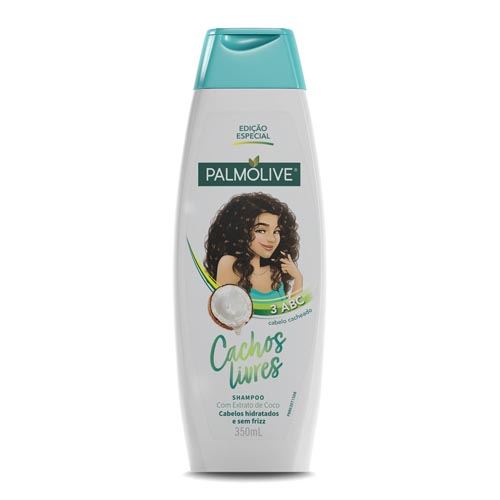 Shampoo Palmolive Cachos Livres Extrato de Coco 350ml