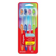 Escova Dental Colgate Pro Cuidado Pack com 4 Und