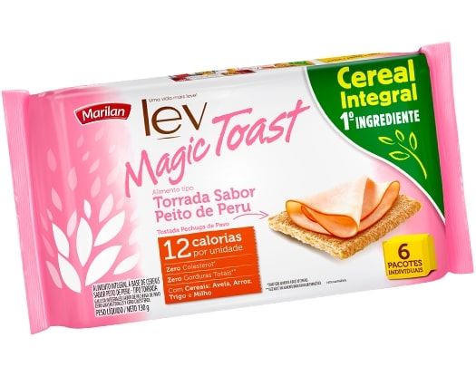 Torrada Lev Magic Toast Peito de Peru 130g com 6 und