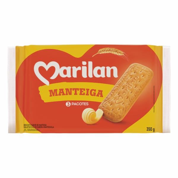 Biscoito Marilan Maizena Manteiga 350g com 3 und