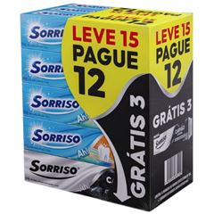 Creme Dental Sorriso Dentes Brancos 90g Grátis 3 Sorriso Carvão 60gr