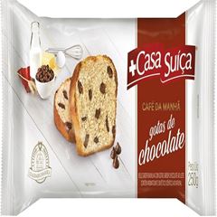 Bolo Casa Suiça Café da Manhã Gotas de Chocolate 250g