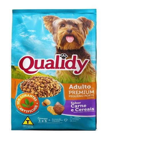 Ração para Cães Qualidy Pequeno Porte Premium Carne e Cereais 1kg