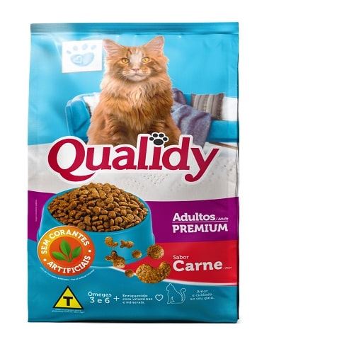 Ração para Gatos Qualidy Adulto Carne 1Kg