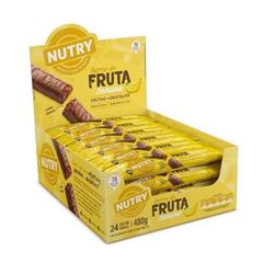Barra de Fruta Nutry Banana com Chocolate 20g - Display com 24 und