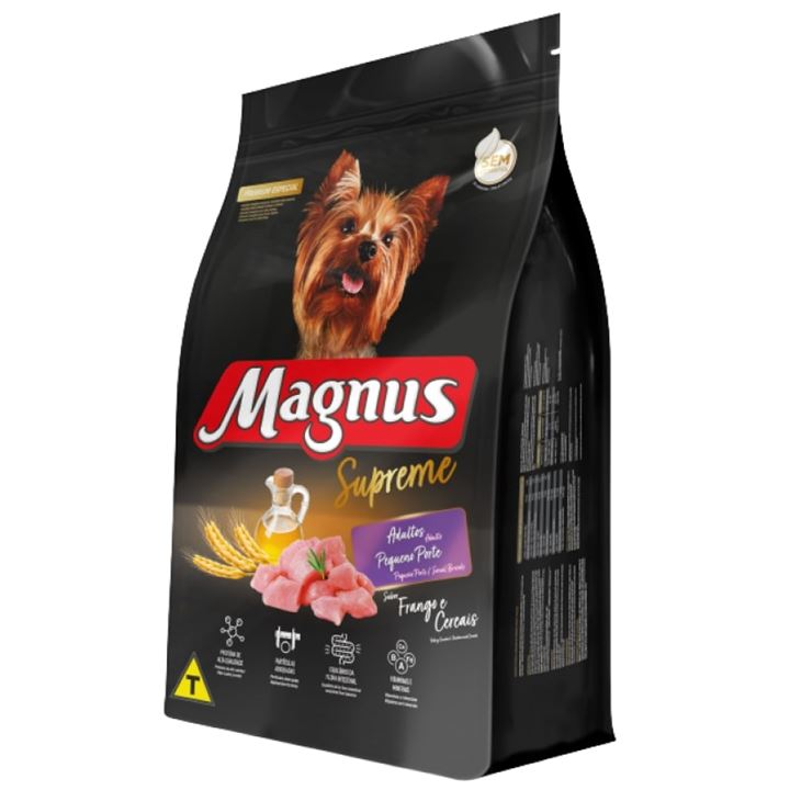 Ração Magnus Supreme Adulto Pequeno Porte Frango e Cereais 1kg
