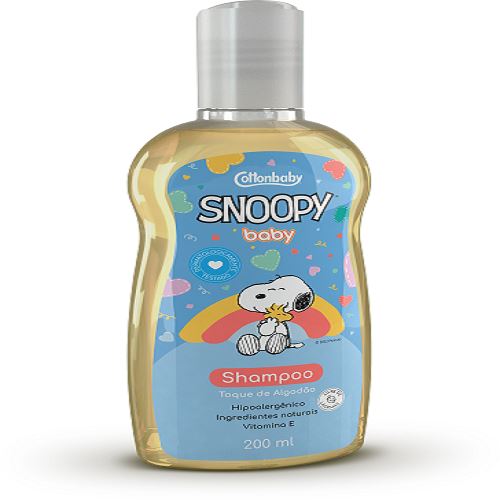 Shampoo Cottonbaby Snoopy Baby Toque de Algodão 200ml