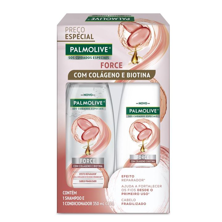 Kit Palmolive SOS Force 1 Shampoo + 1 Condicionador 350ml