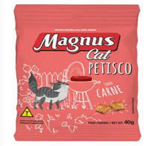 Petisco Magnus Gato Adulto Carne 40G Display com 10 Und