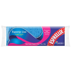 Esponja para Limpeza Esfrelux Lisa com 2 und