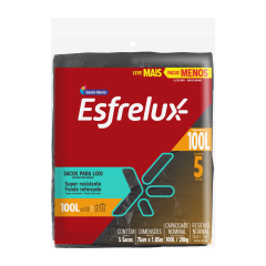 Saco de Lixo Esfrelux 100l com 5 Und