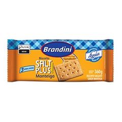 Biscoito Salgado Salt Plus Brandini Manteiga 360g