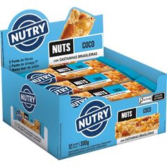 Barra Nuts Nutry Coco 25g - Display com 12 und