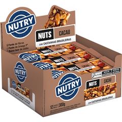 Barra Nuts Nutry Cacu 25g - Display com 12 und