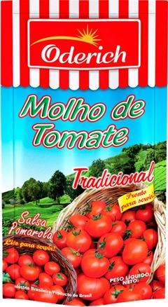 Molho de Tomate Oderich Tradicional 300g