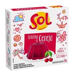 Gelatina Sol Cereja 20g