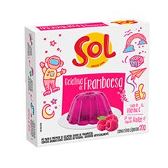 Gelatina Sol Framboesa 20g