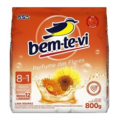 Detergente em Pó Bem-Te-Vi Perfume da Flores 800g