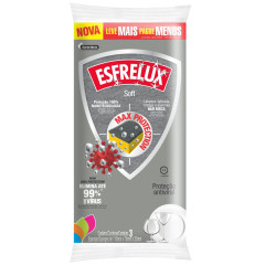 Esponja para Limpeza Esfrelux Soft Prata com 4 und