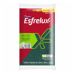 Esponja para Limpeza Esfrelux Leve 4 Pague 3und
