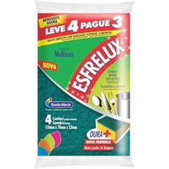 Esponja para Limpeza Esfrelux Leve 4 Pague 3und