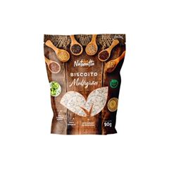 Biscoito Naturatta Multigrãos Integral Sem Glúten 90g